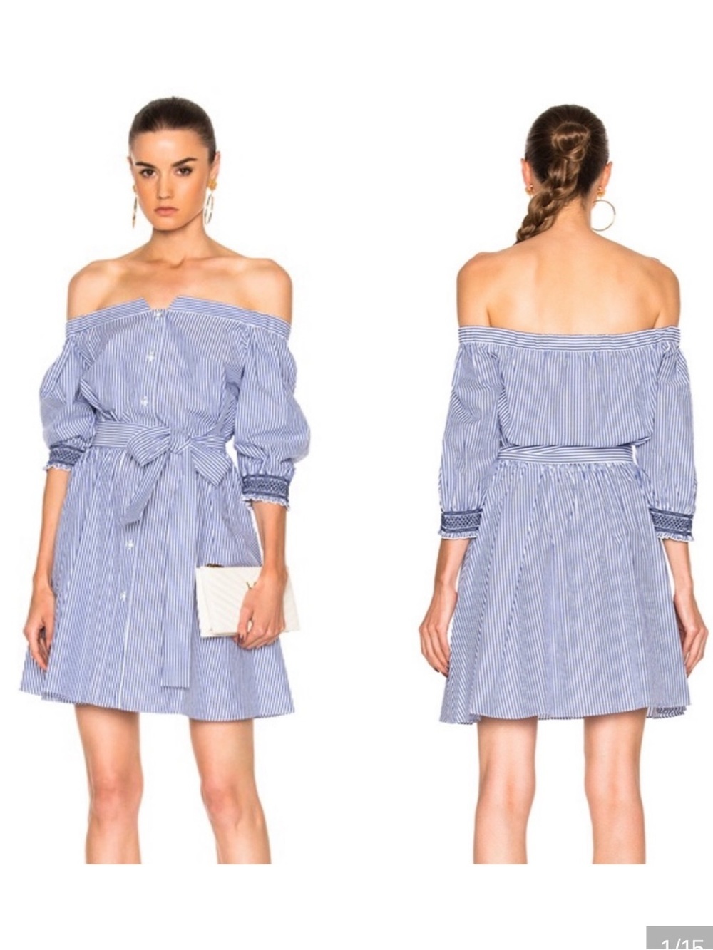 Tanya Taylor Striped Mini Dress